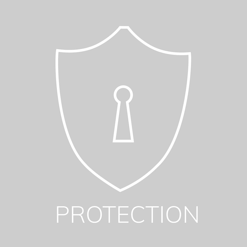 Cyber security logo template  shield 