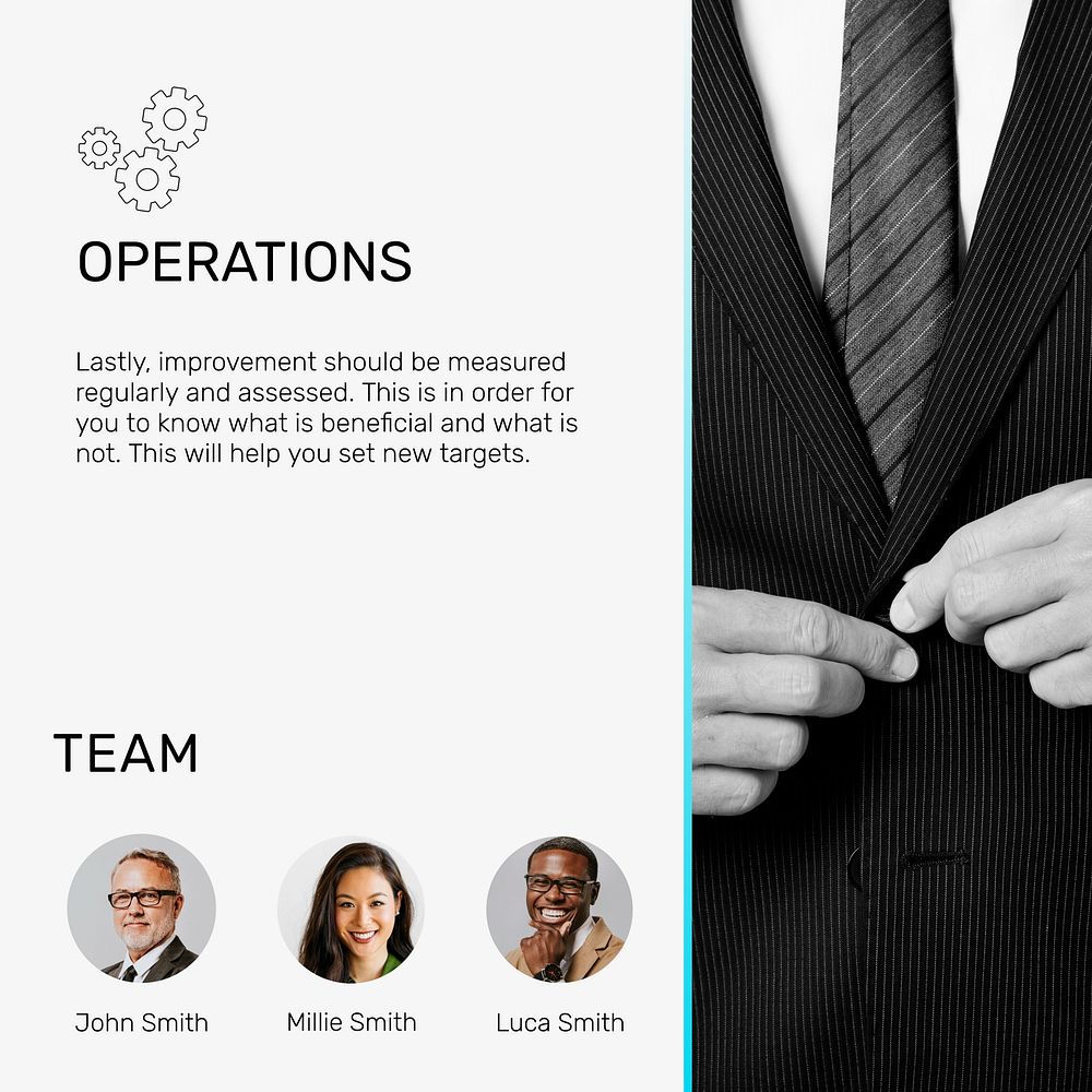 Business operations Instagram post template