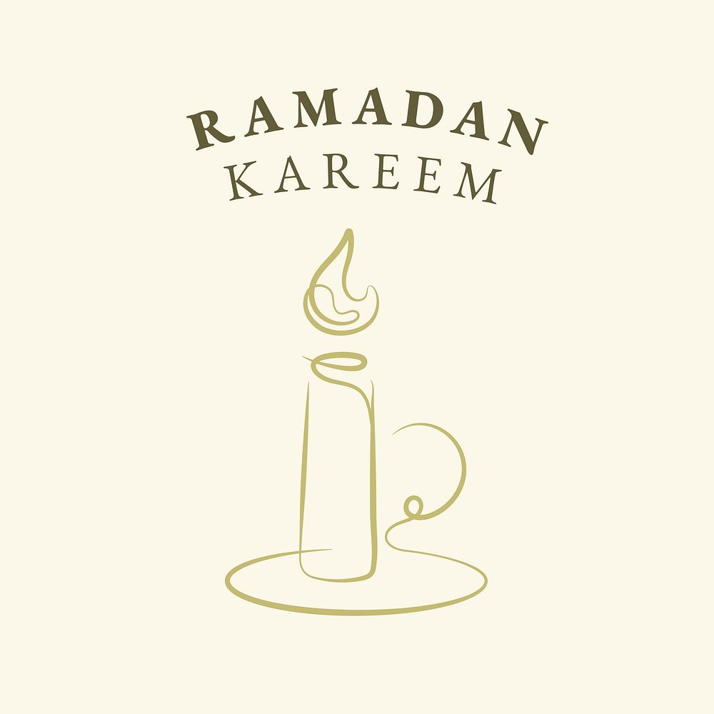 Ramadan kareem logo template Islamic design design