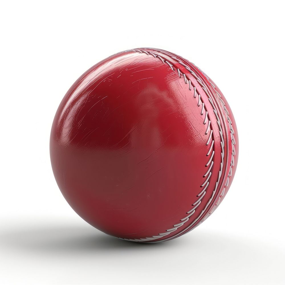 3d cartoon rendering cricket ball sports football sphere.