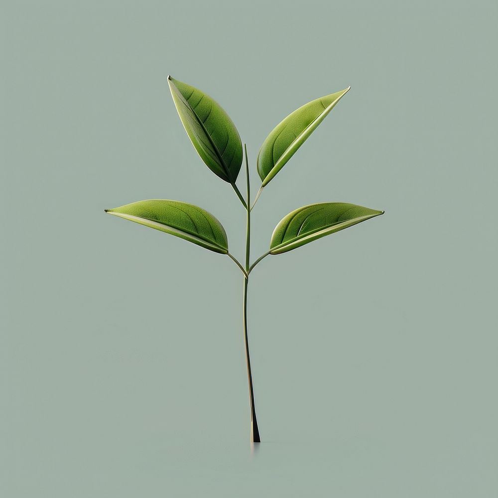 Tea leaf herbal sprout plant.