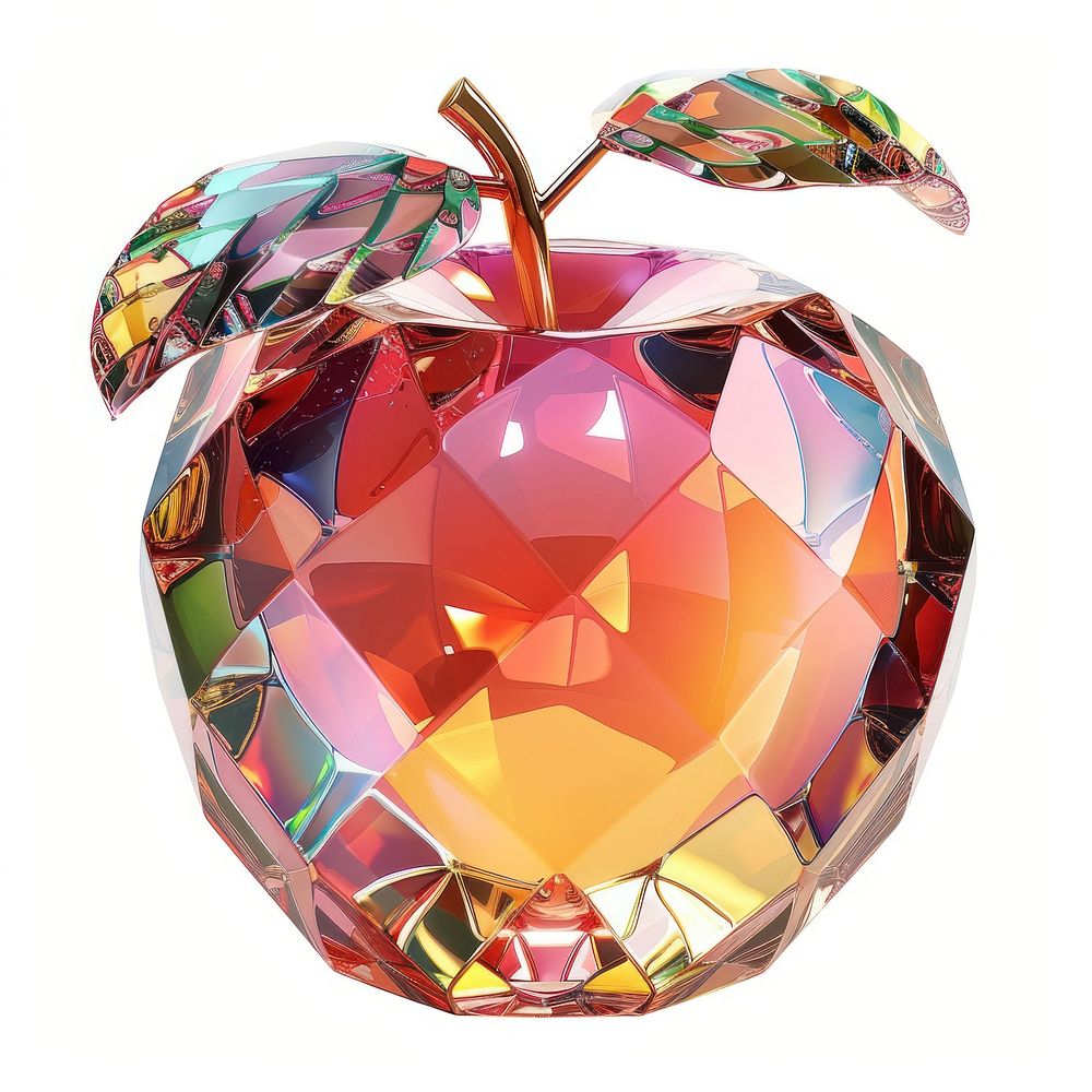 Peach fruit gemstone crystal accessories.