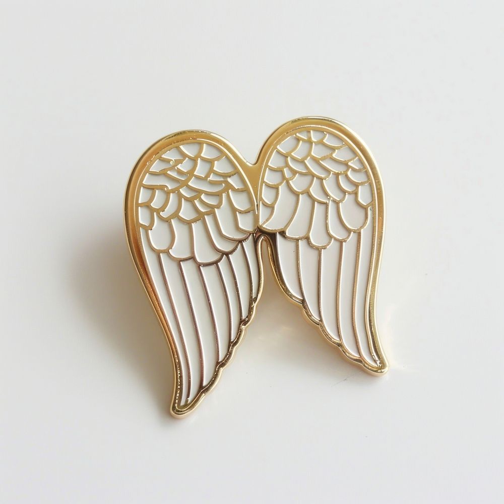 Angel wing shape pin badge accessories accessory jewelry.