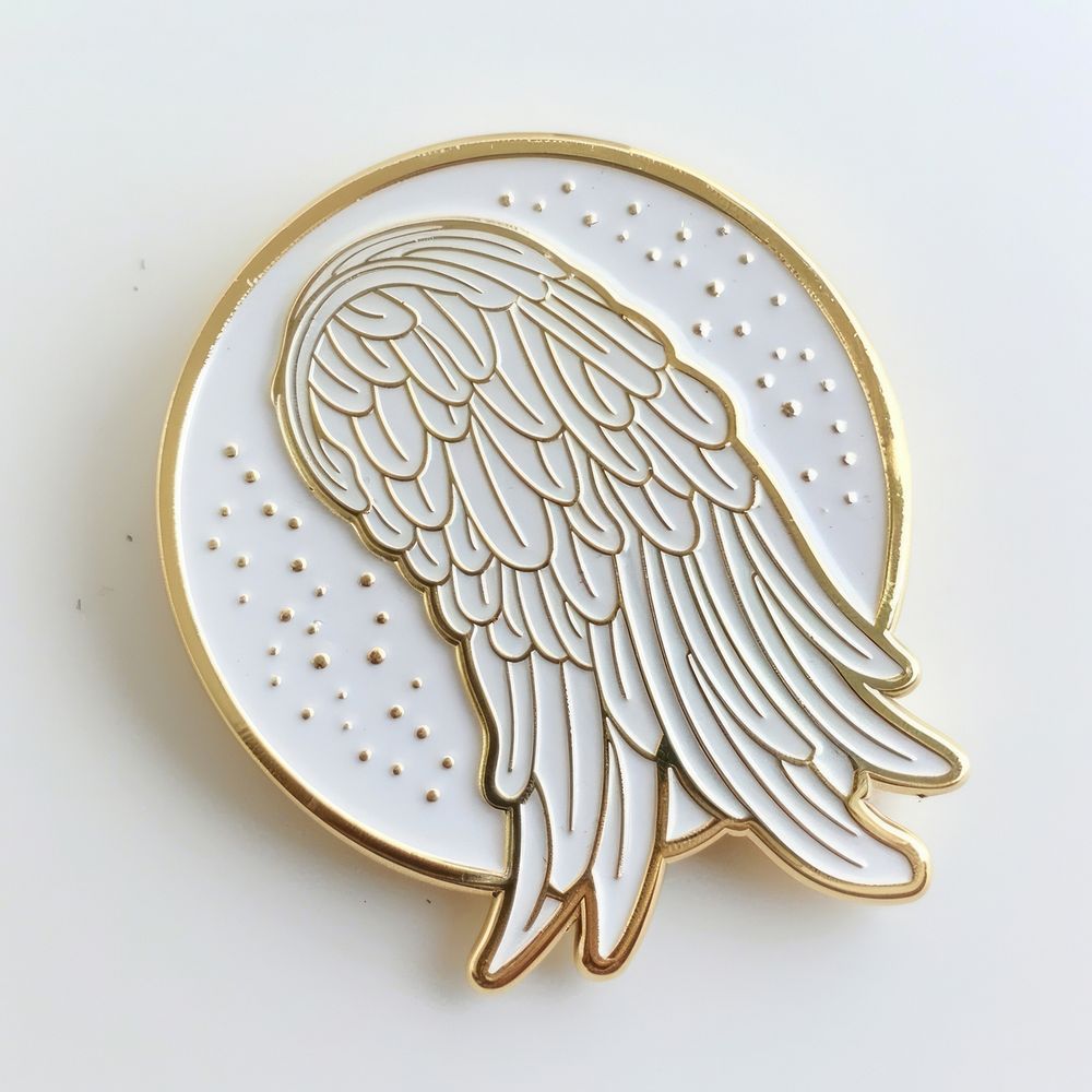 Angel wing shape pin badge accessories chandelier accessory.