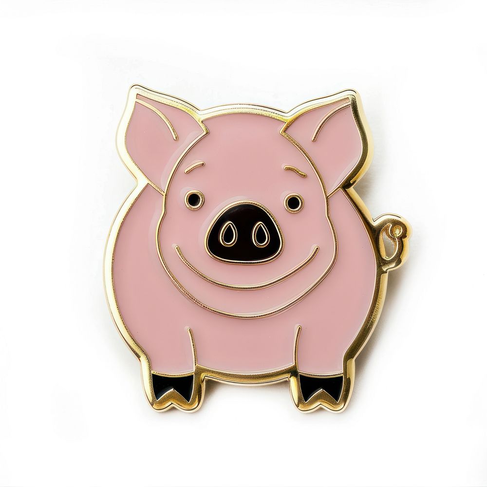 Pig shape pin badge accessories accessory jewelry.