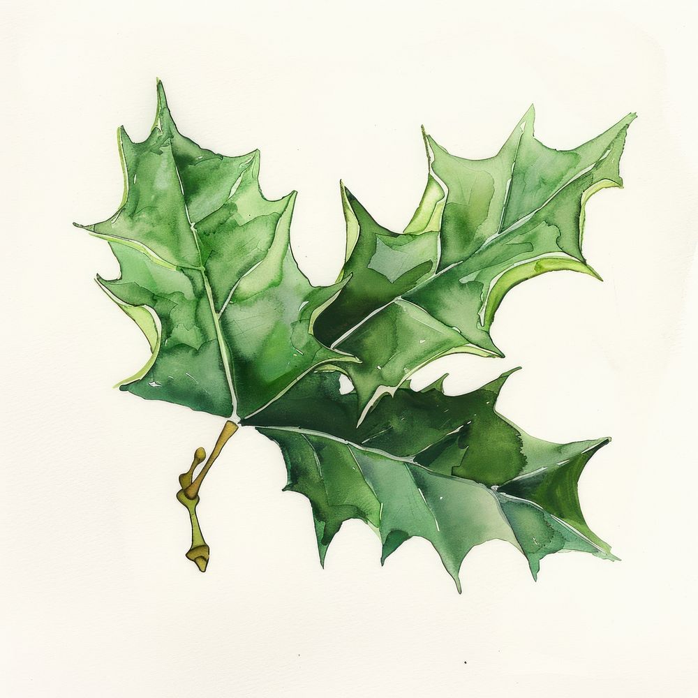 Holly leaf sycamore plant green.