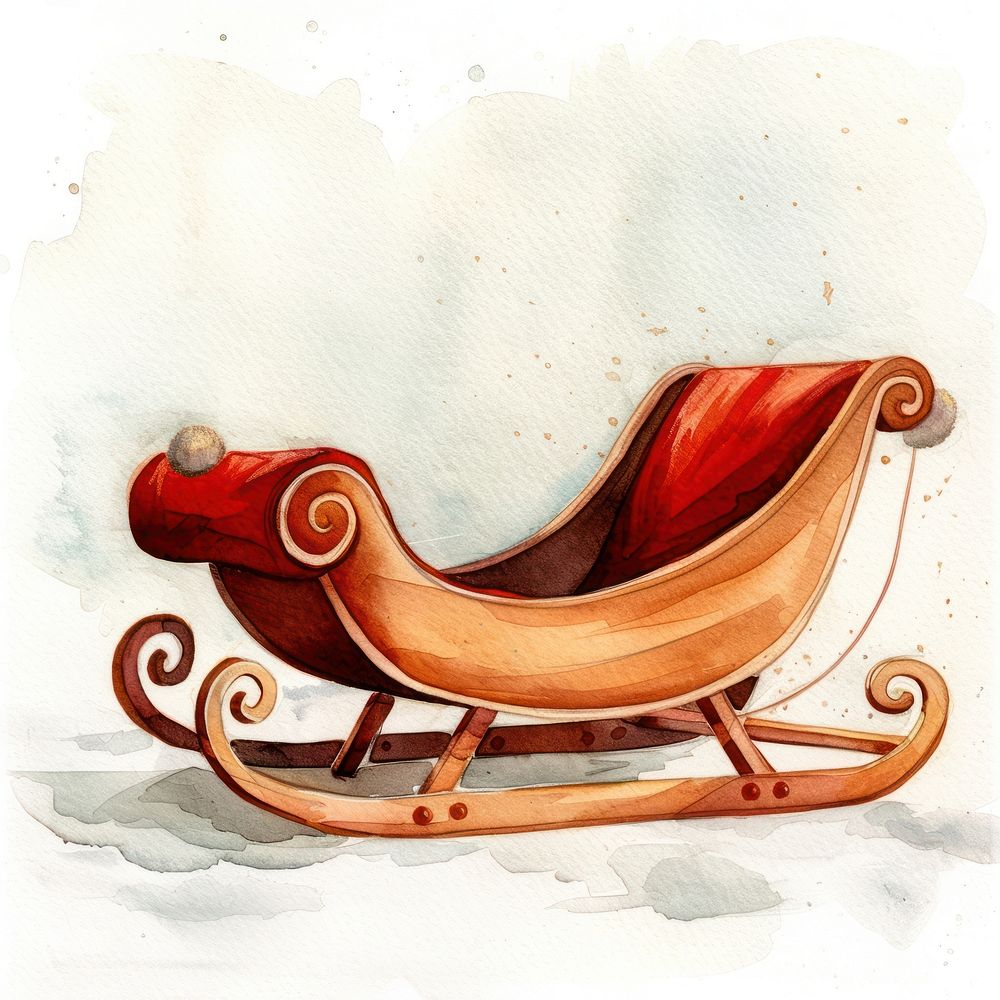 Santa sleigh furniture cradle sled.