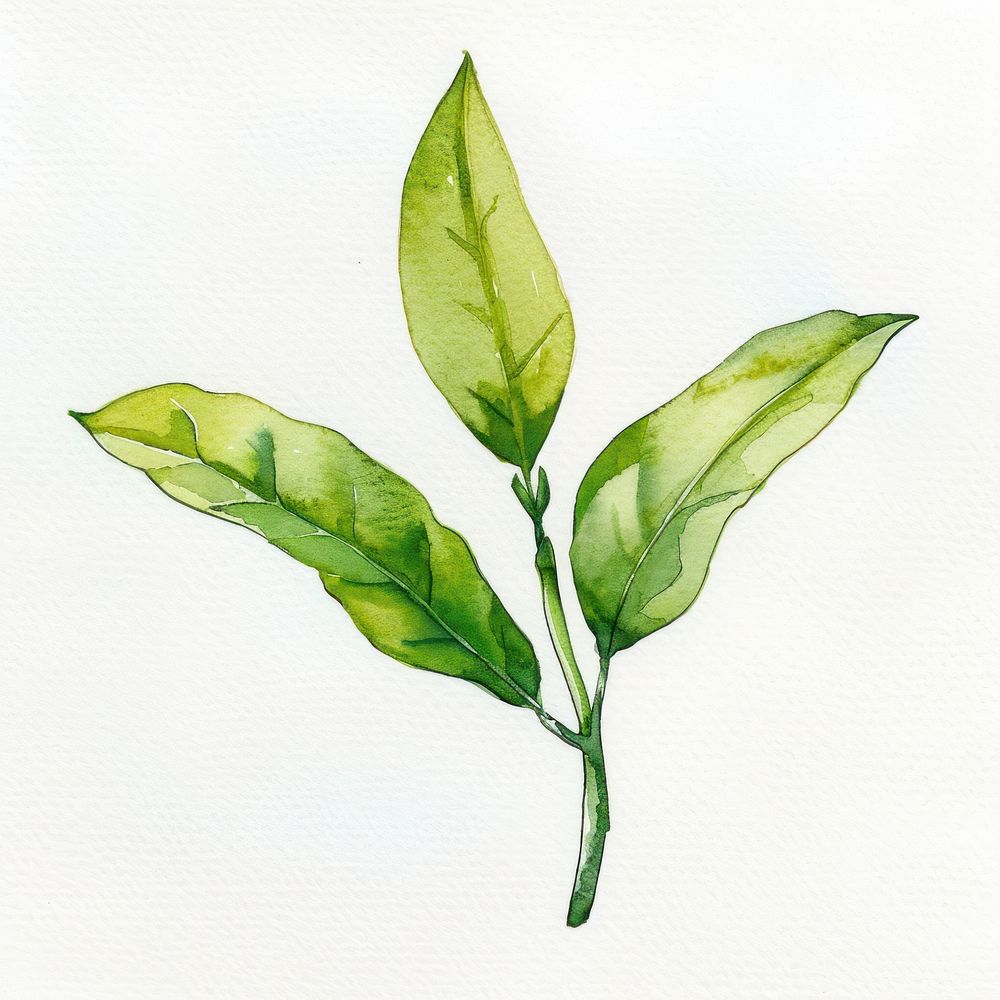 Tea leaf annonaceae plant tree.