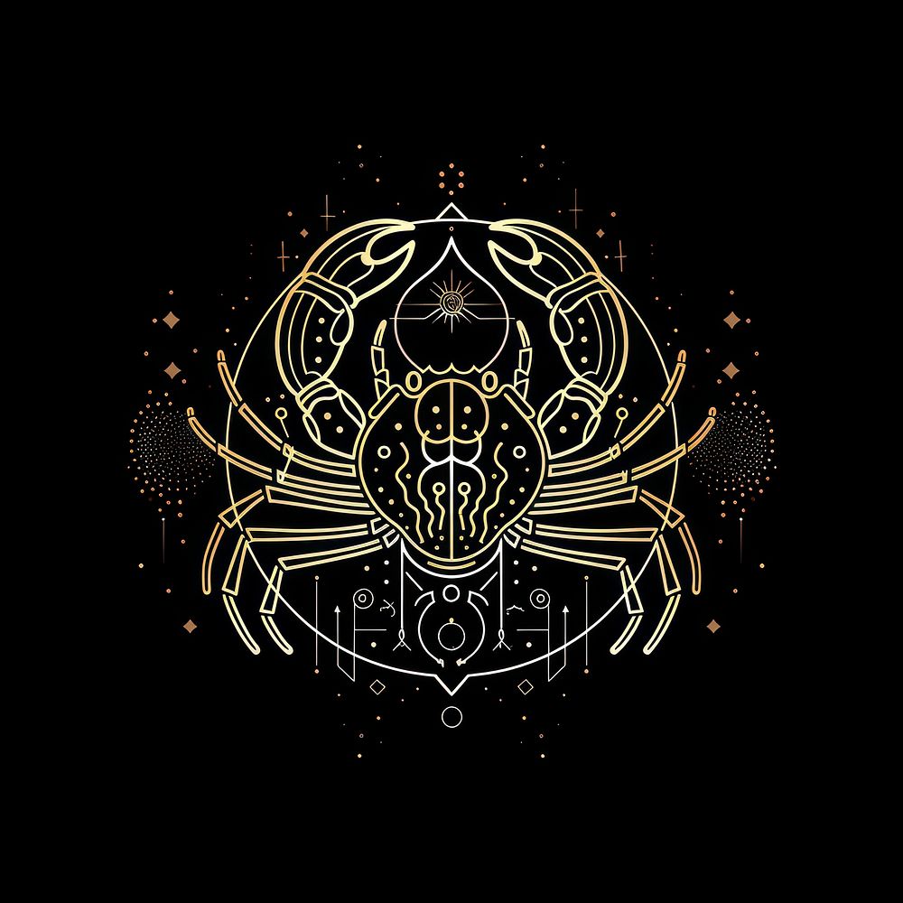 Cancer zodiac sign invertebrate chandelier arachnid.