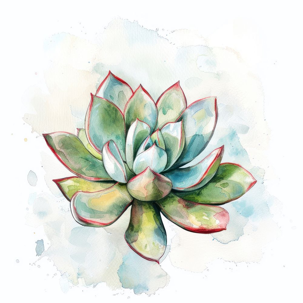 Succulant illustrated graphics pattern.