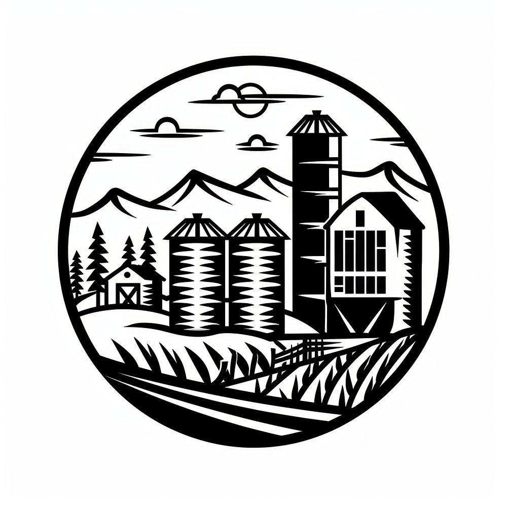 Farm logo illustrated astronomy.