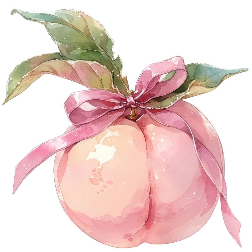 Coquette peach fruit produce blossom flower.