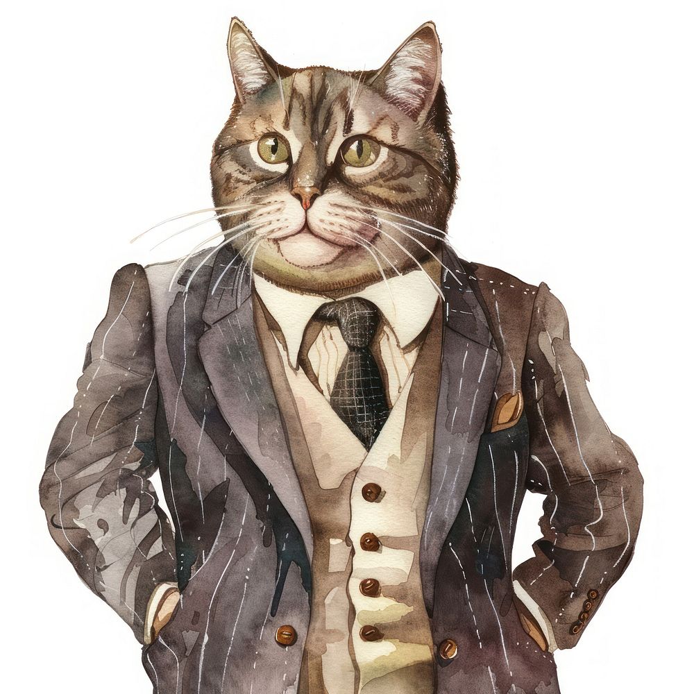 Suit cat accessories accessory.