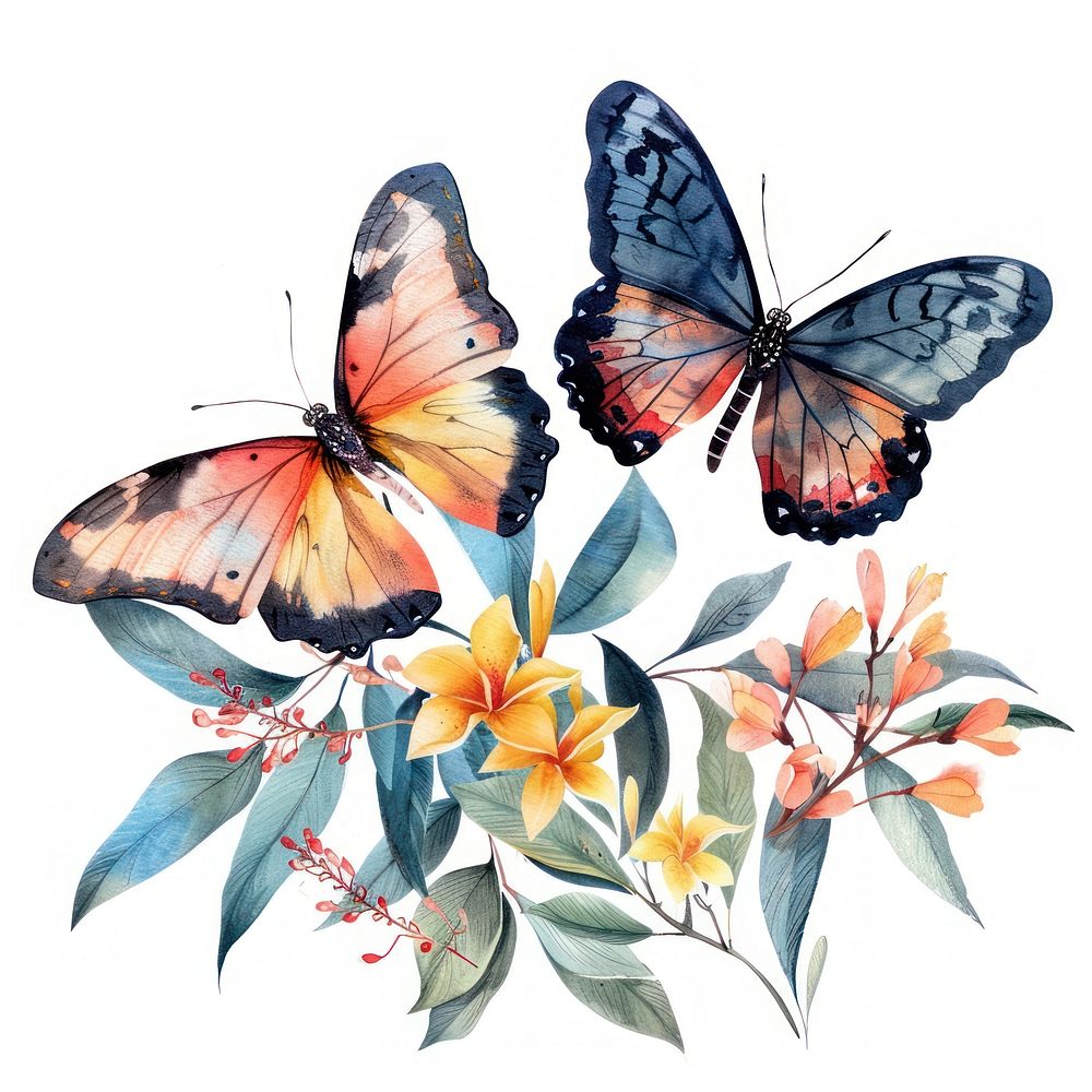 Art invertebrate butterfly graphics.