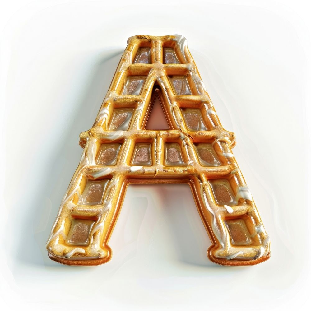 Letter A waffle confectionery ammunition.