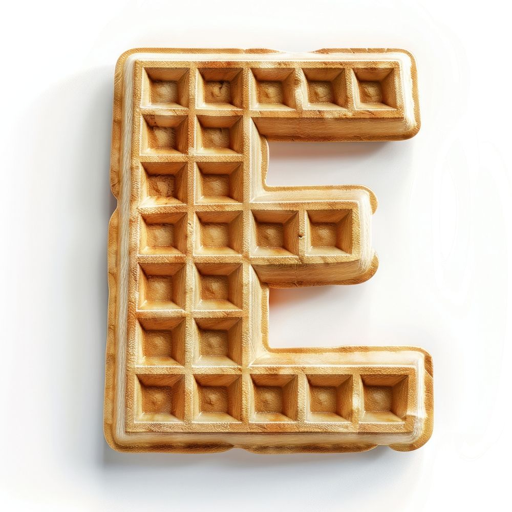 Letter E waffle symbol cross.