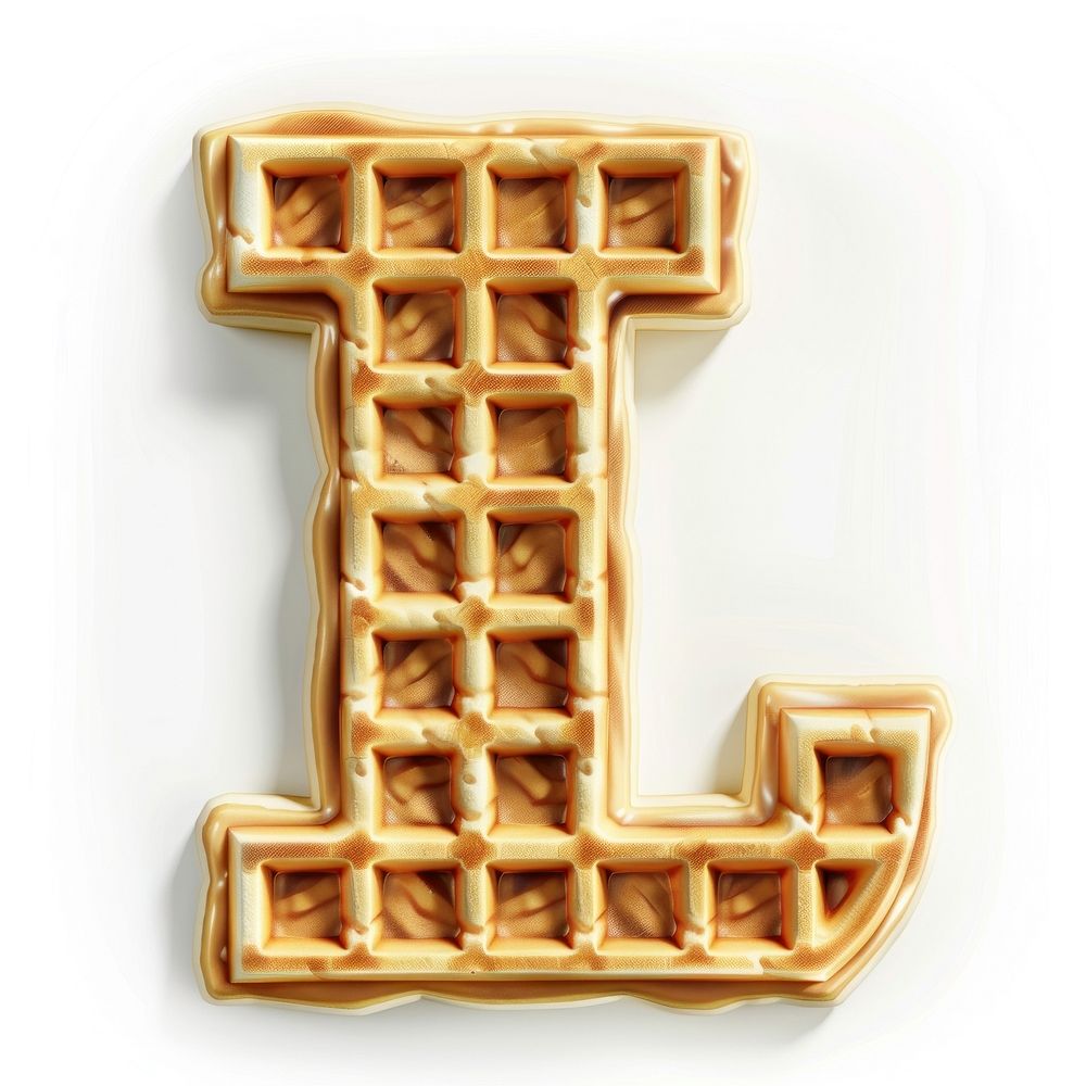 Letter L symbol waffle confectionery. | Free Photo - rawpixel