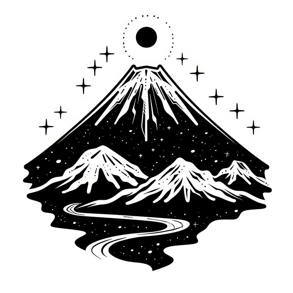 Mount Fuji art publication christmas.