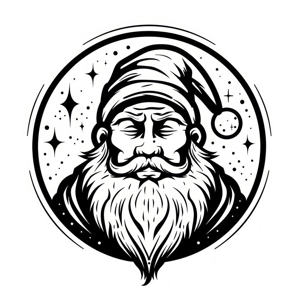 Santa Claus logo art illustrated. | Free Photo Illustration - rawpixel