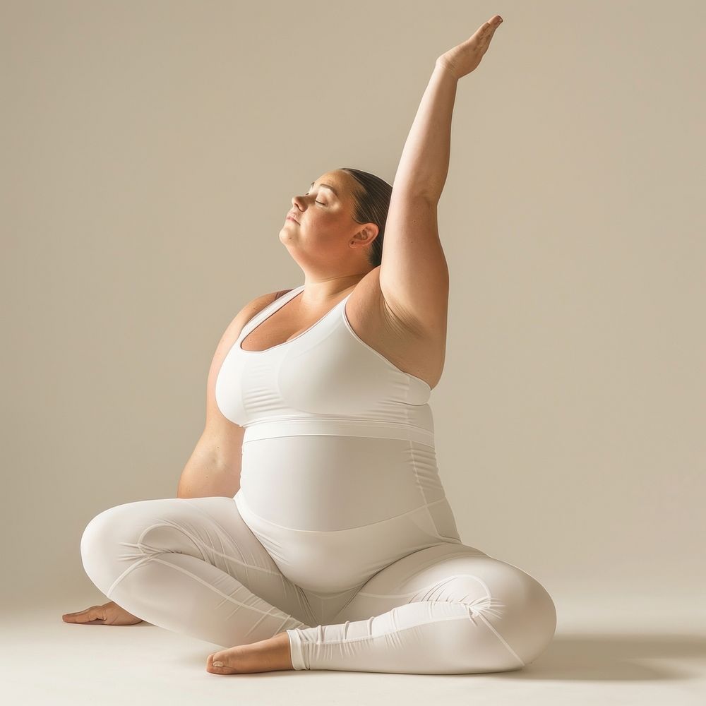 Sportswear woman yoga exercise.