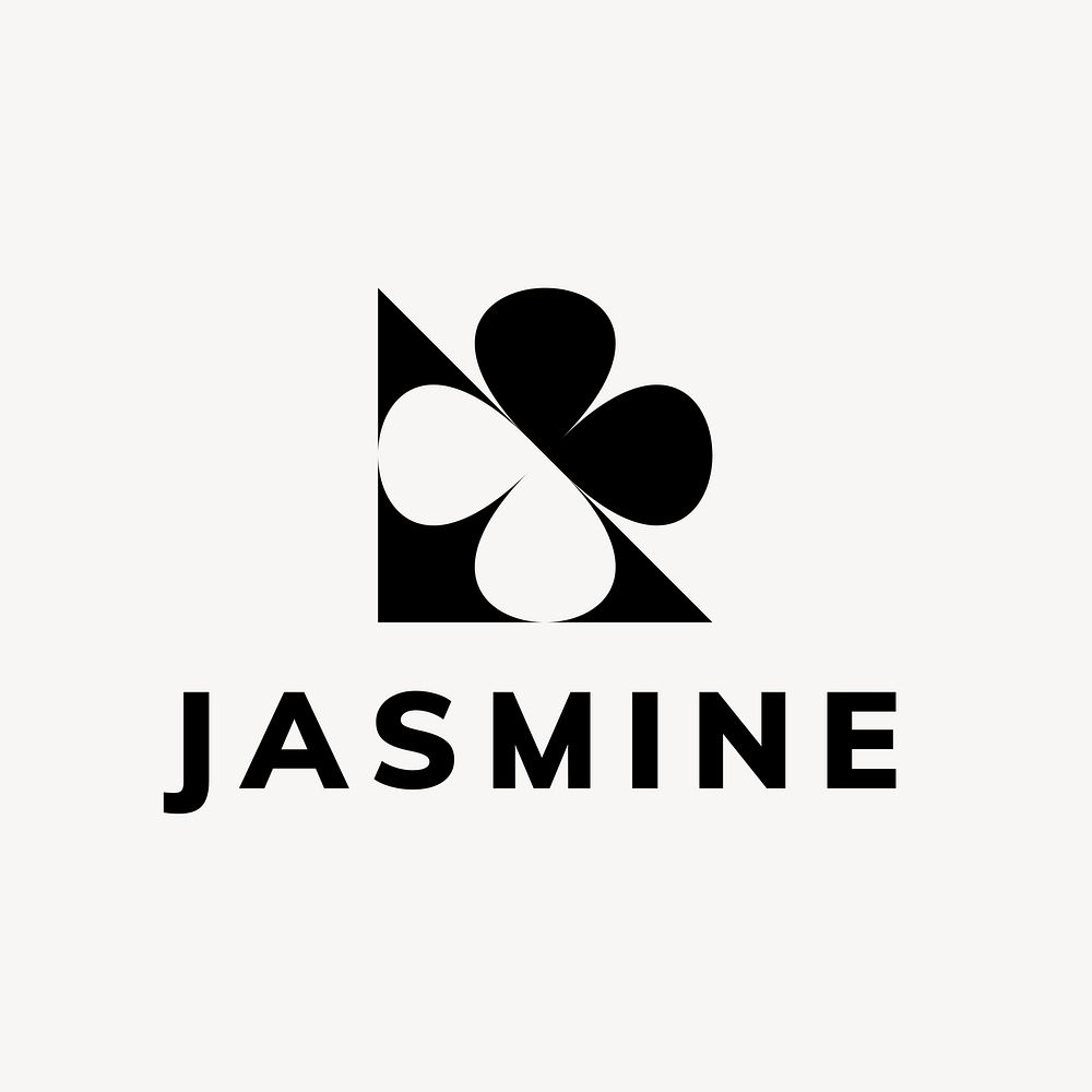 Jasmine leaf logo template professional 