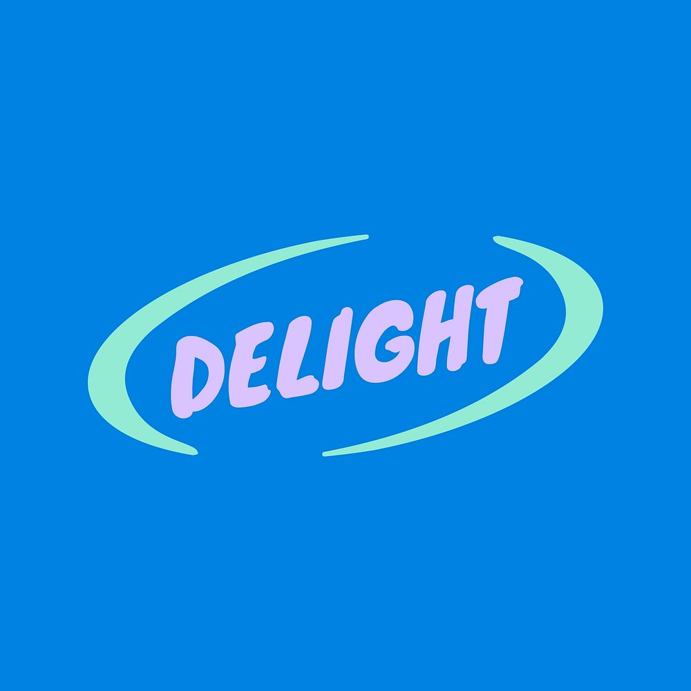 Y2K delight logo template fashion business