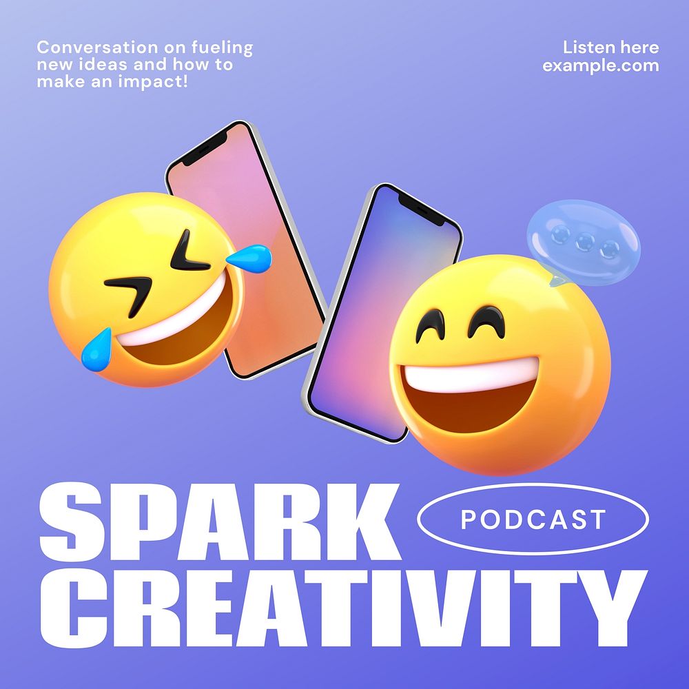 Spark creativity Instagram post template