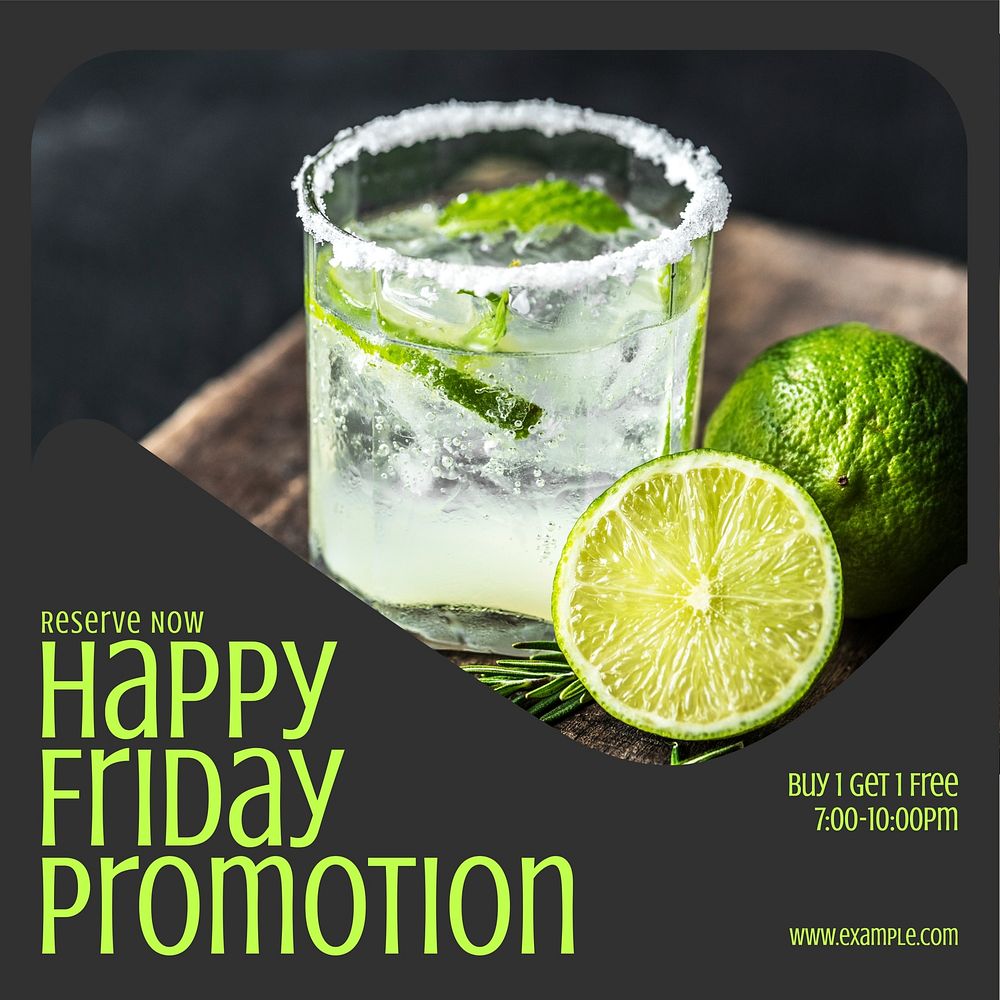 Happy Friday promotion Instagram post template