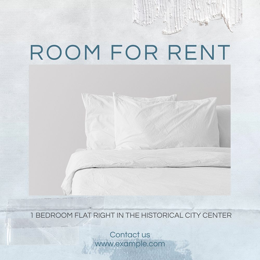 Room rental Facebook post template