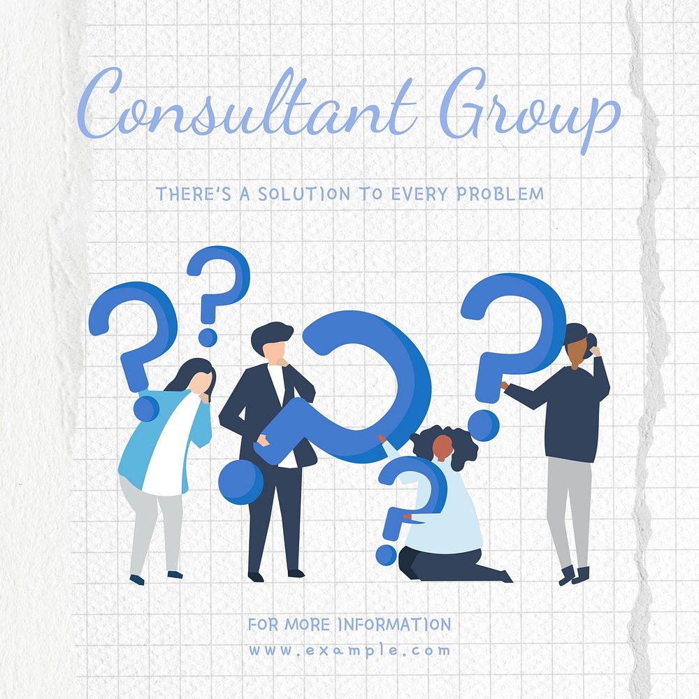 Consultant group Instagram post template