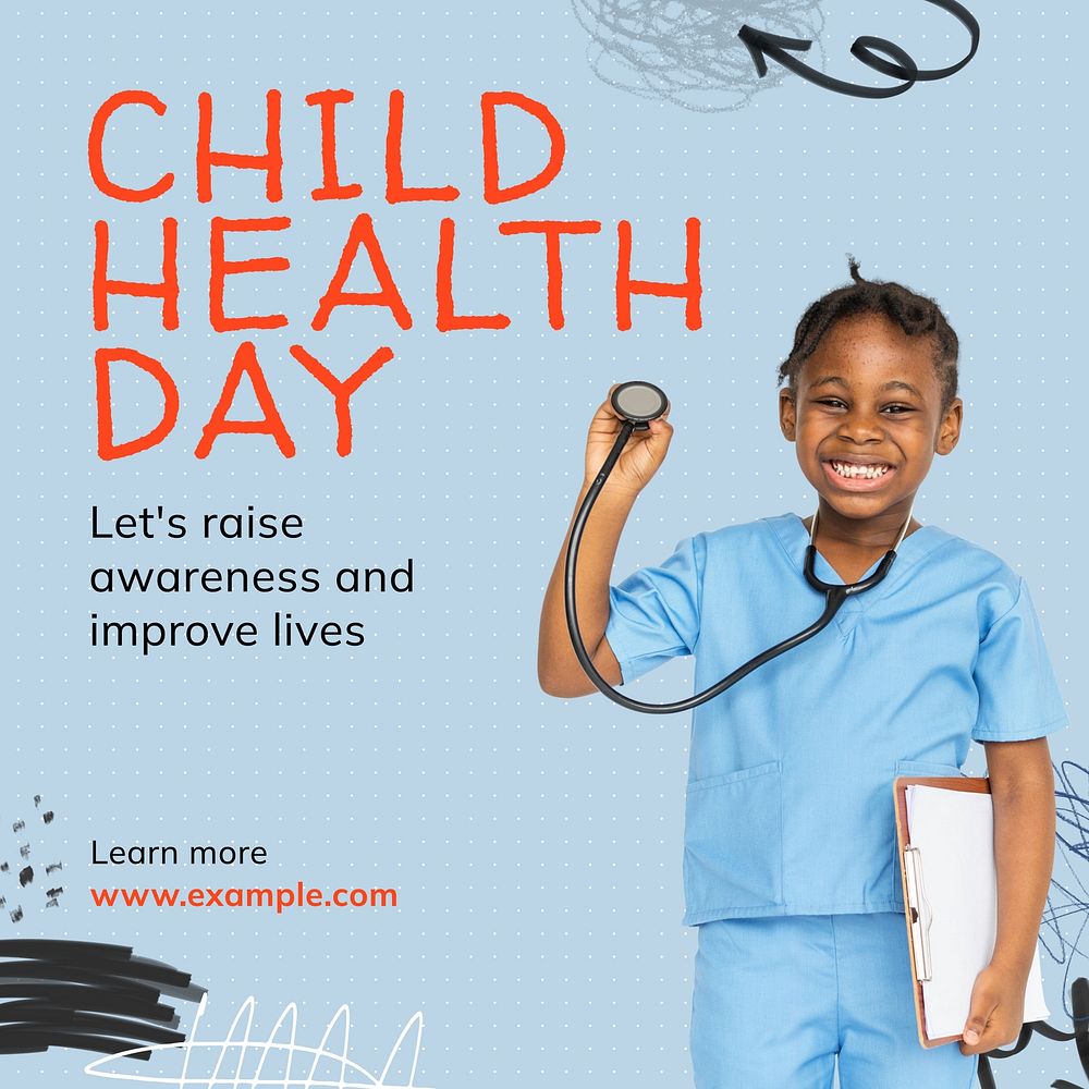 Child health day Instagram post template