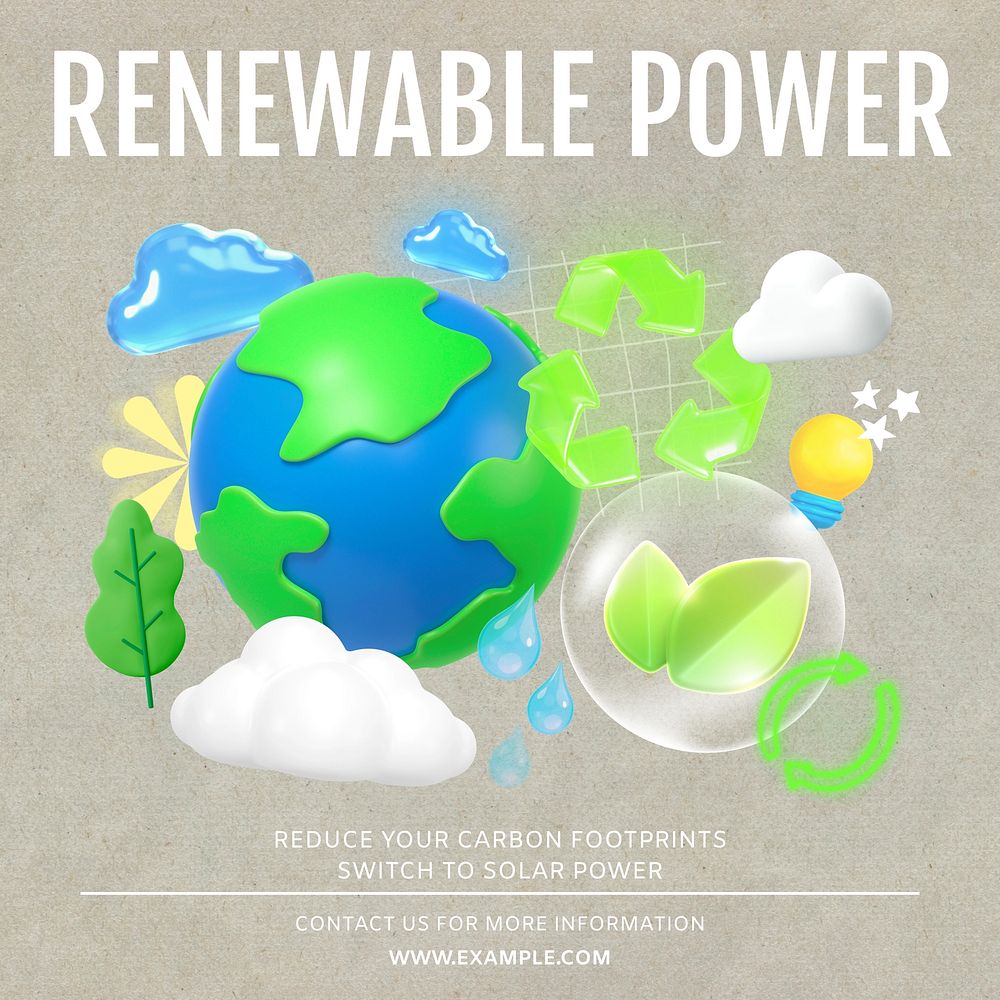 Renewable power environment template