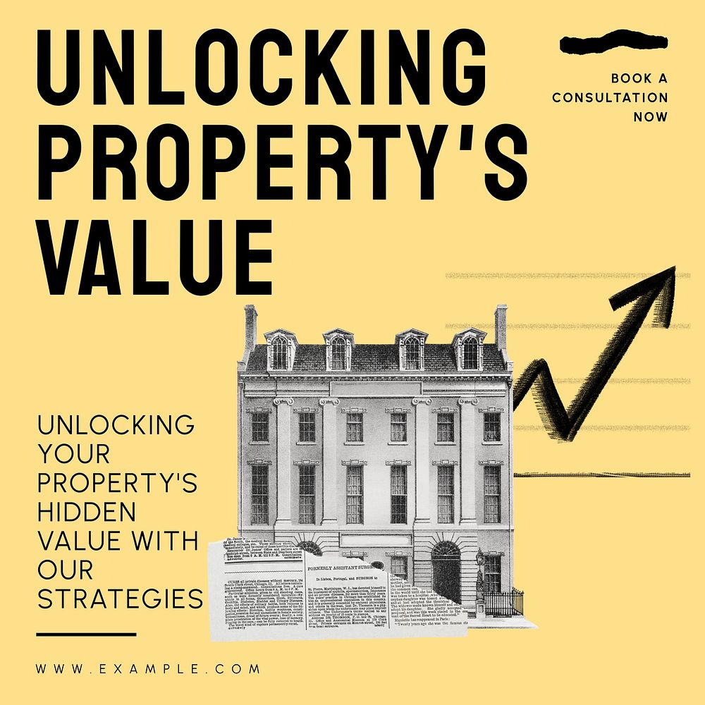 Property's value Instagram post template