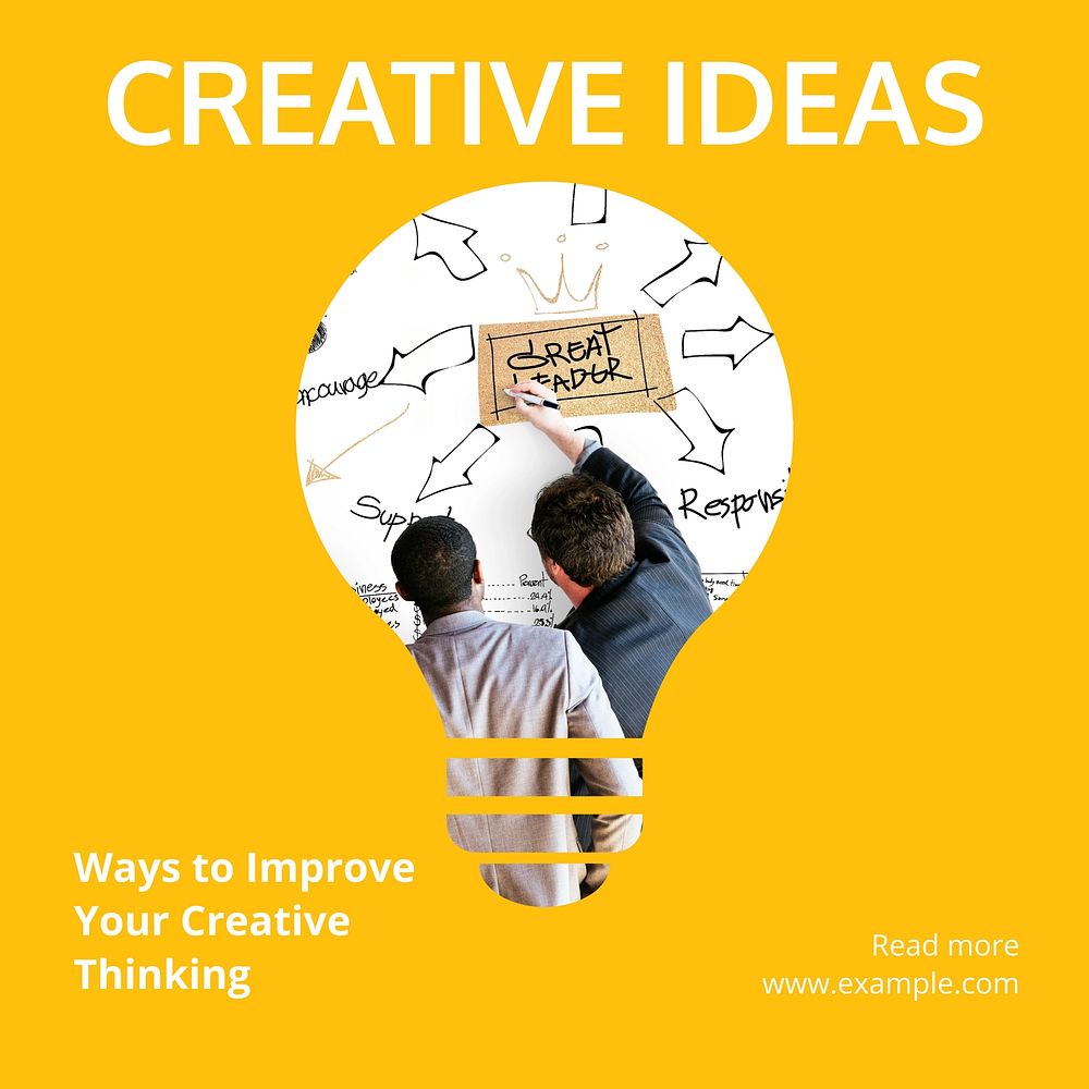 Creative idea Instagram post template