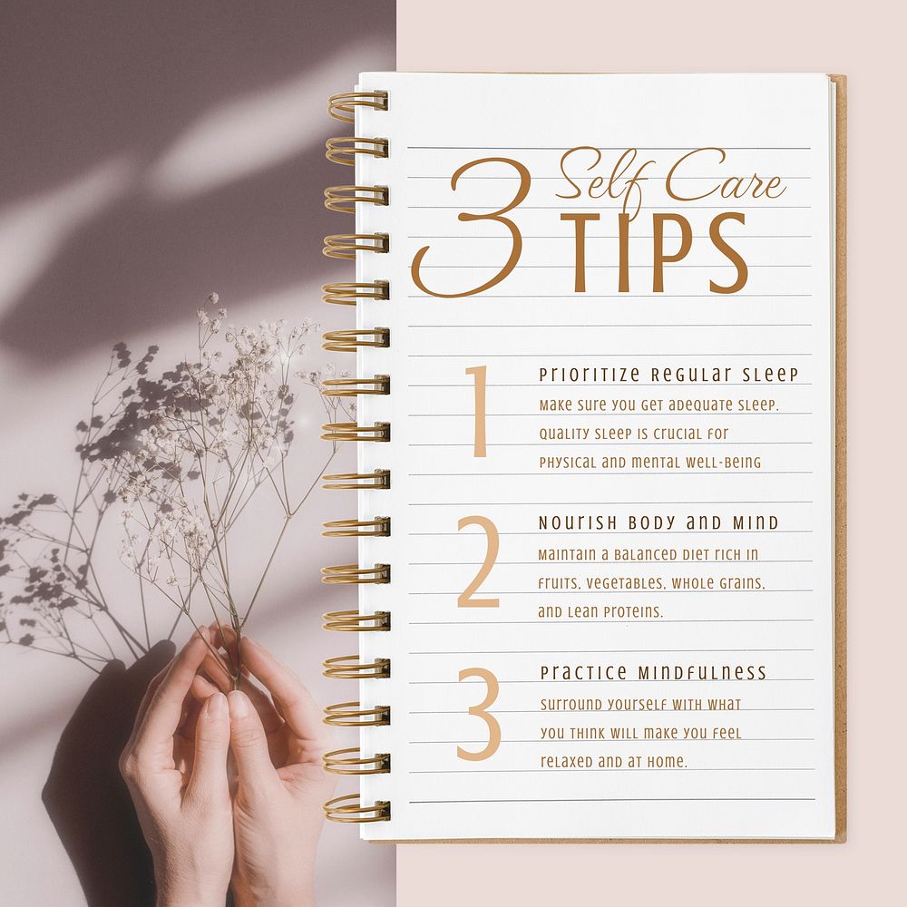 Self-care tips Instagram post template