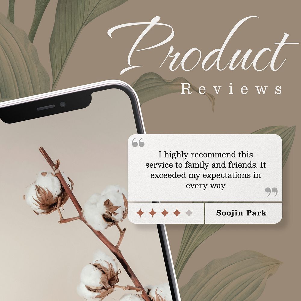 Product review Instagram post template