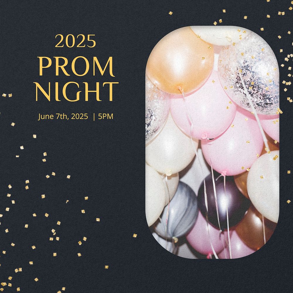 Prom night Facebook post template