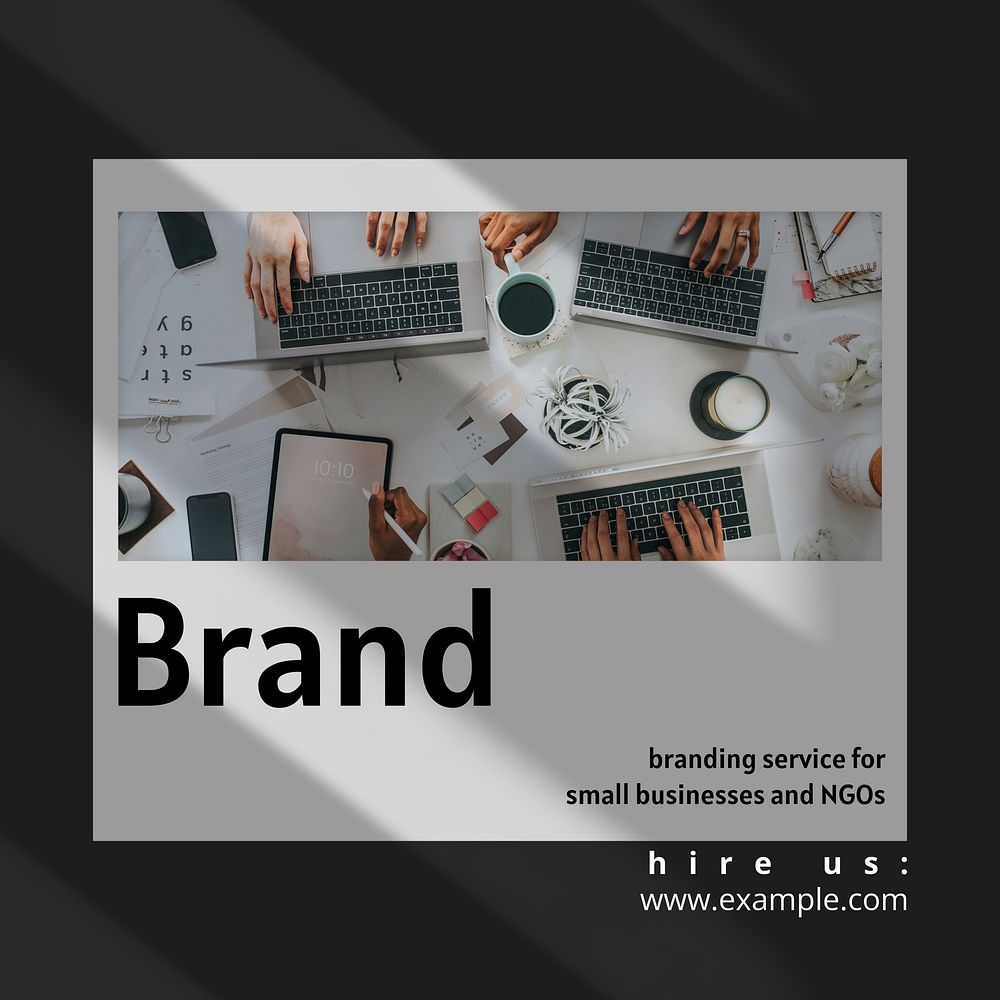 Branding service Instagram post template