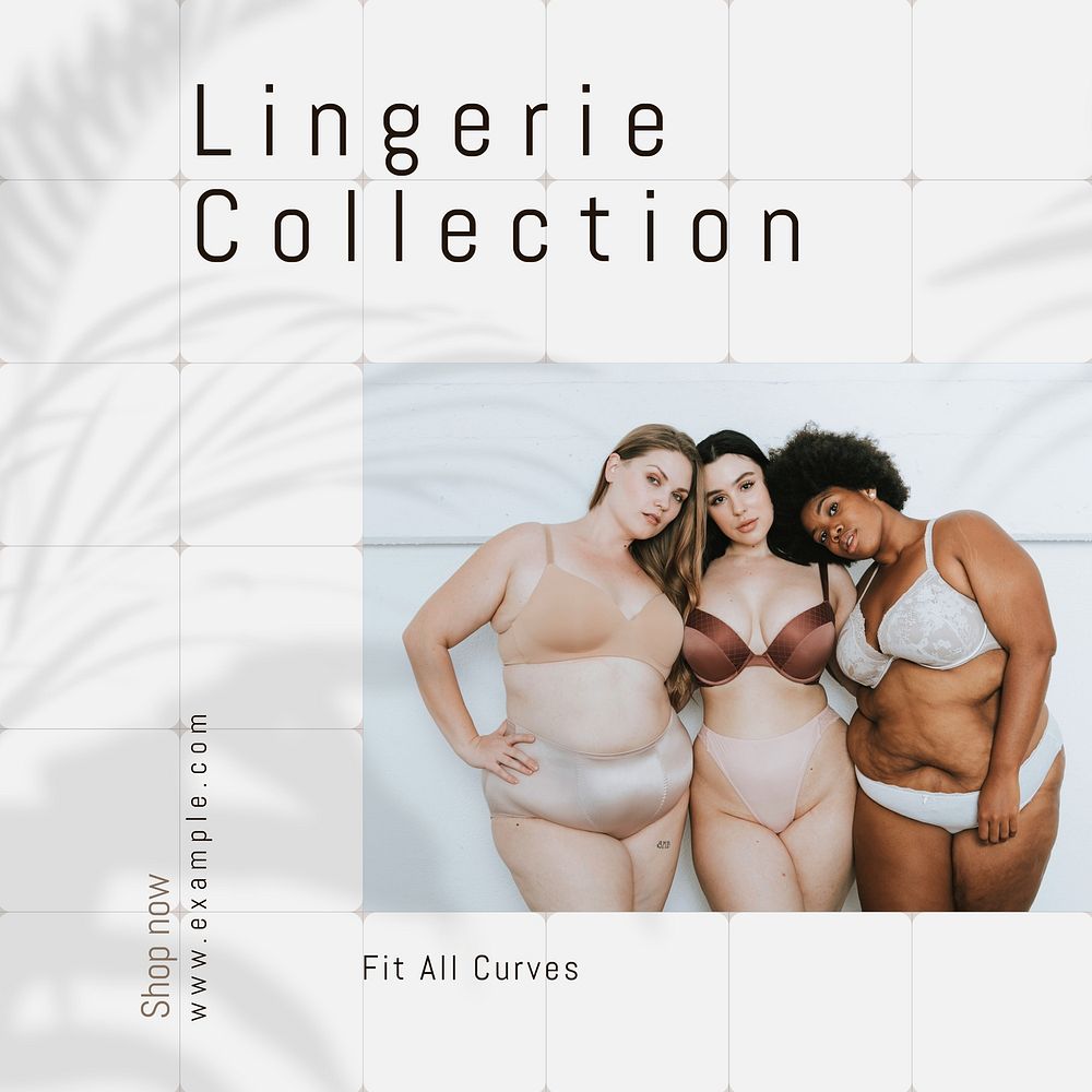 Lingerie collection Instagram post template