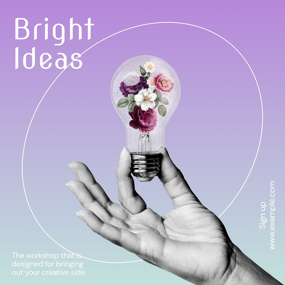 Bright ideas Instagram post template