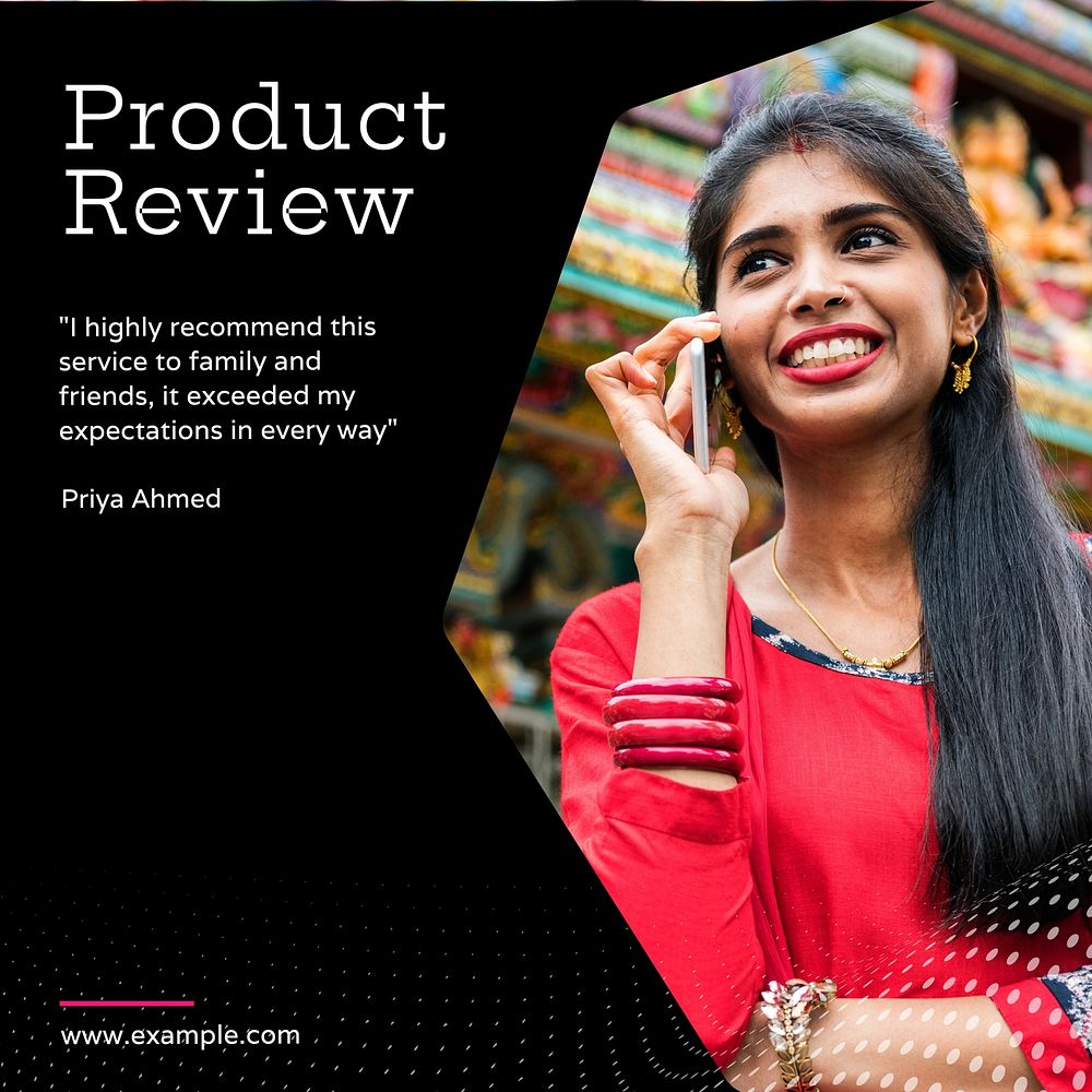 Product review Instagram post template