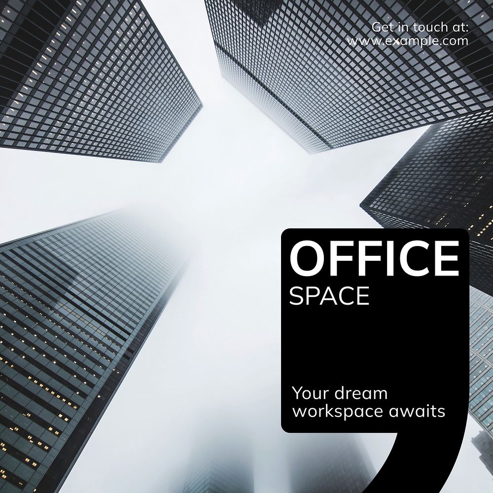 Office space Instagram post template