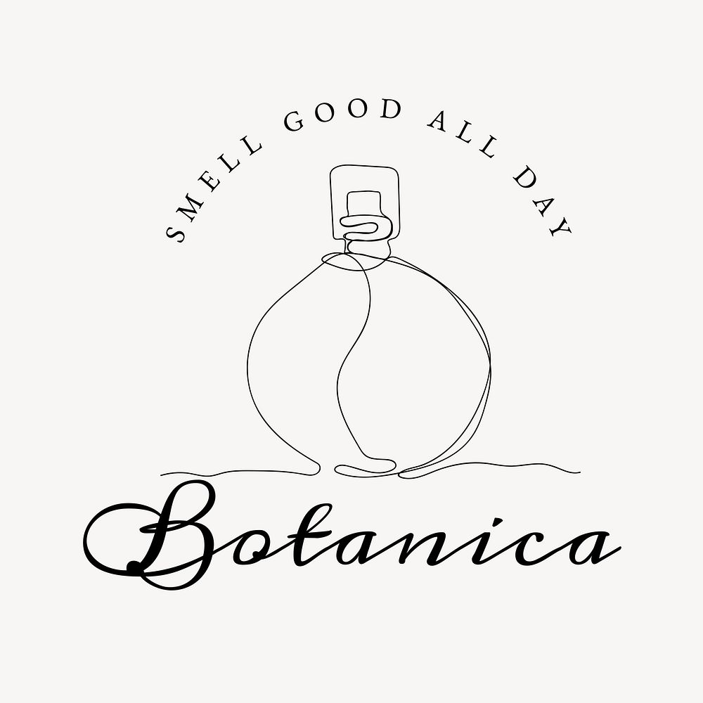 Perfume branding logo template