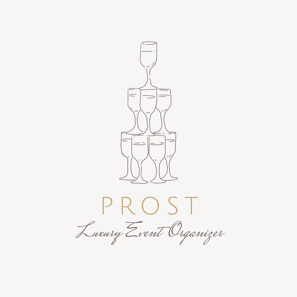 Luxury organizer logo template