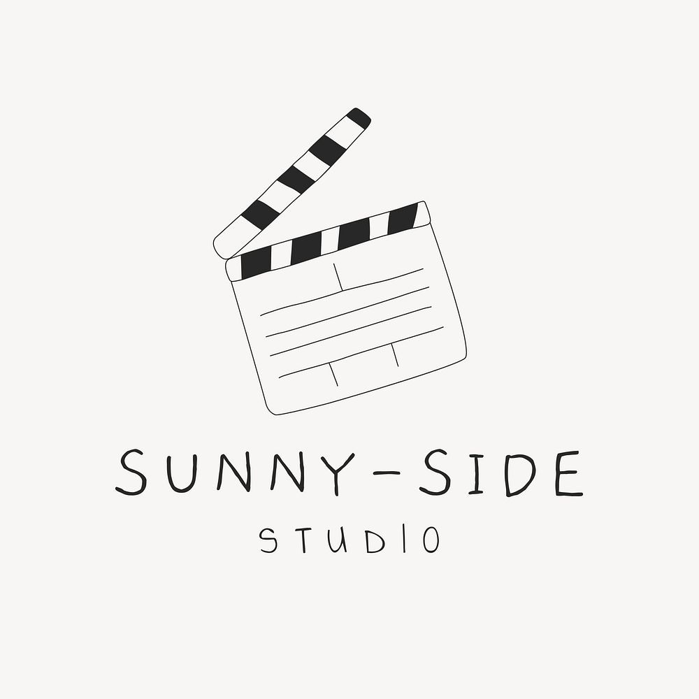 Sunny-side studio logo template