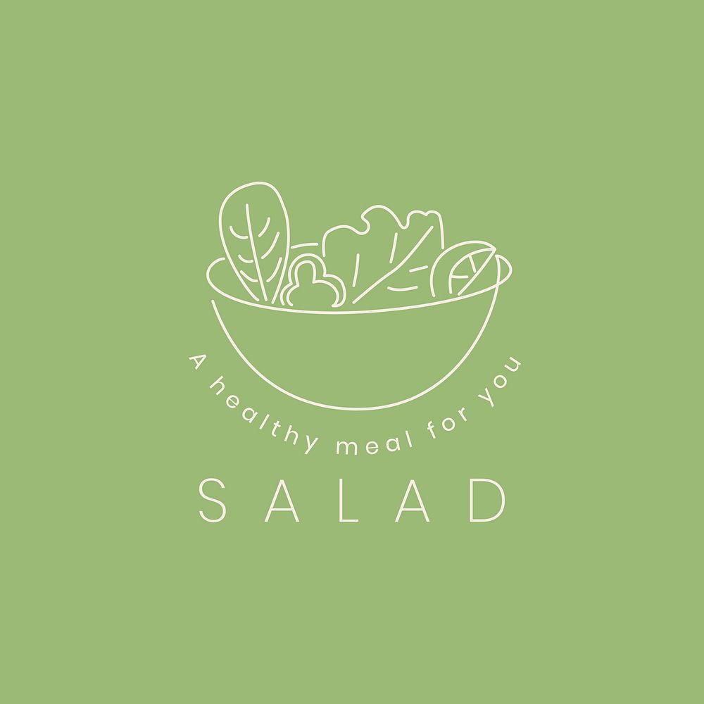 Salad logo template