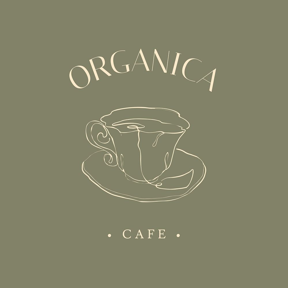 Cafe logo template