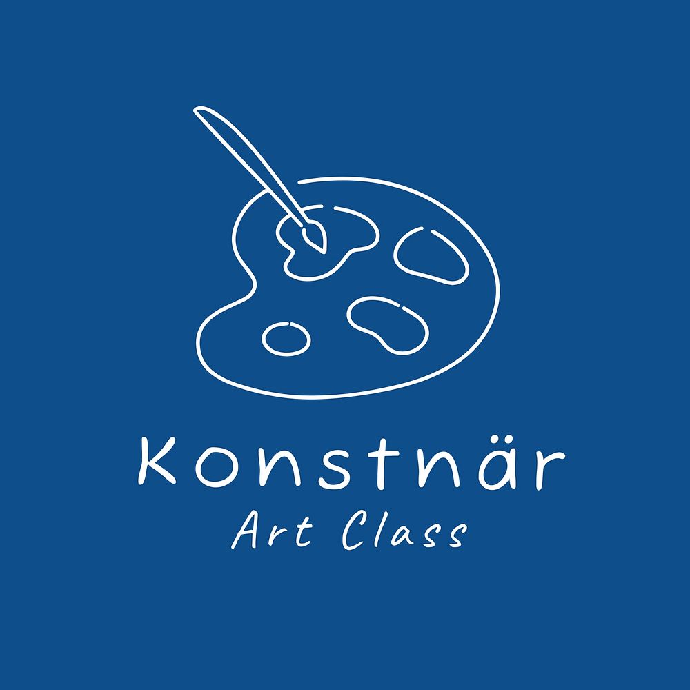 Art class  logo minimal line art 