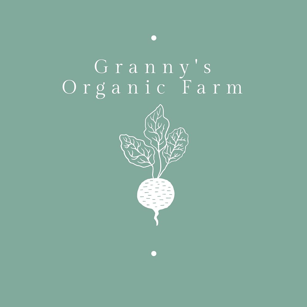 Organic farm logo template