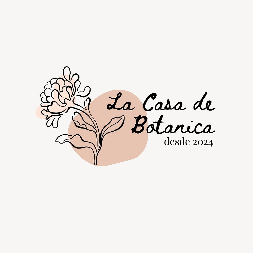 Flower shop logo template